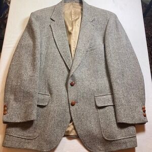 Rams Head Grodins Mens‎ Tweed Blazer Jacket 100% Pure Wool Two Button Sport Coat